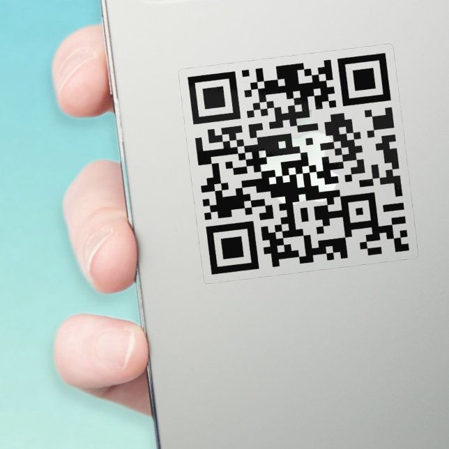 INSTANTLY CREATE Scannable QR Code | Transparent Sticker (Creator Uploaded)