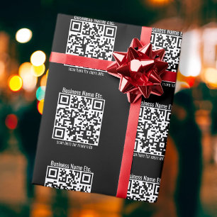 Instantly Create Tiled Pattern QR Code & Name Etc. Wrapping Paper