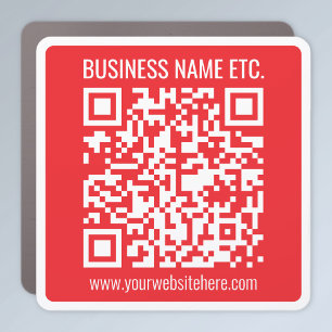 Instantly Create Your Own QR Code   Editable Red Car Magnet
