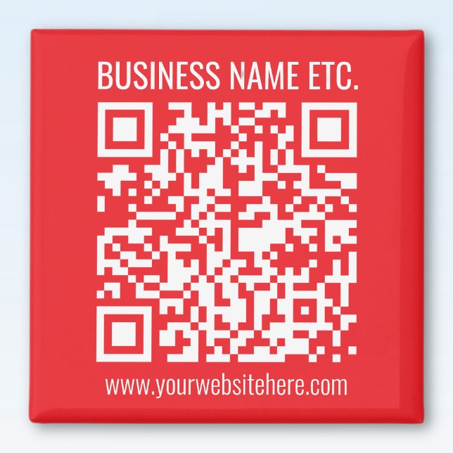 Instantly Create Your Own QR Code | Editable Red Magnet (Creator Uploaded)