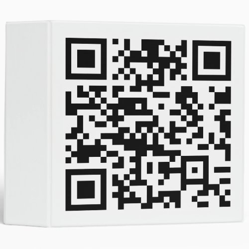 Instantly Created QR Code by entering your URL 3 Ring Binder