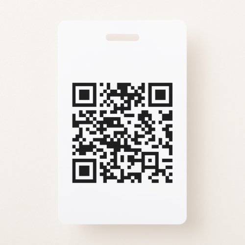 Instantly Created QR Code by entering your URL Badge