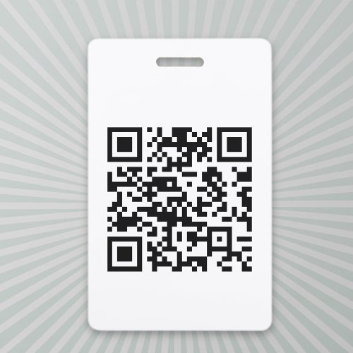 Instantly Created QR Code by entering your URL Badge