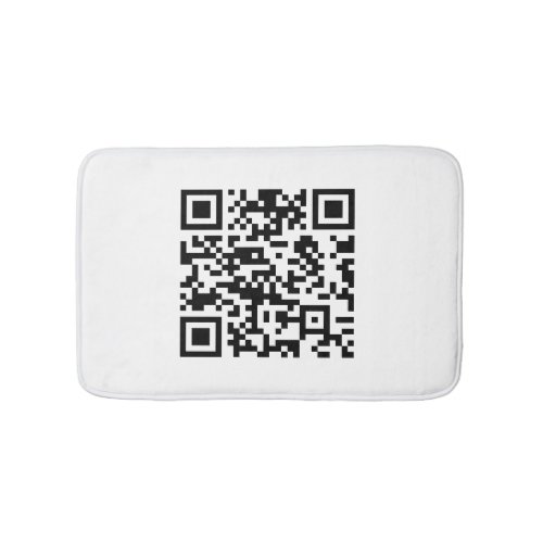 Instantly Created QR Code by entering your URL Bath Mat