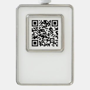 Instantly Created QR Code (by entering your URL) Christmas Ornament