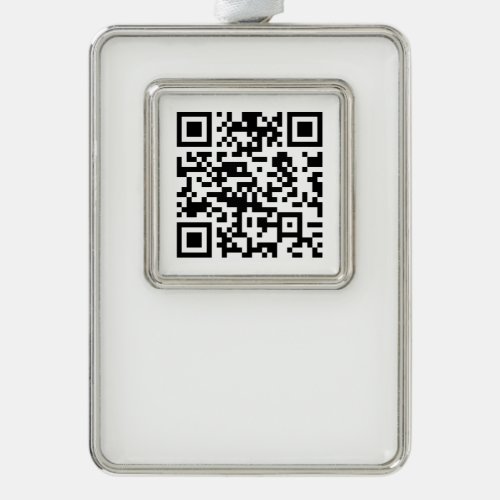 Instantly Created QR Code by entering your URL Christmas Ornament