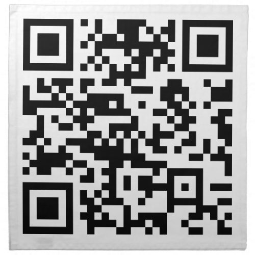 Instantly Created QR Code by entering your URL Cloth Napkin