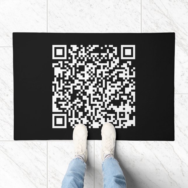 Instantly Created QR Code (by entering your URL) Doormat (Indoor)