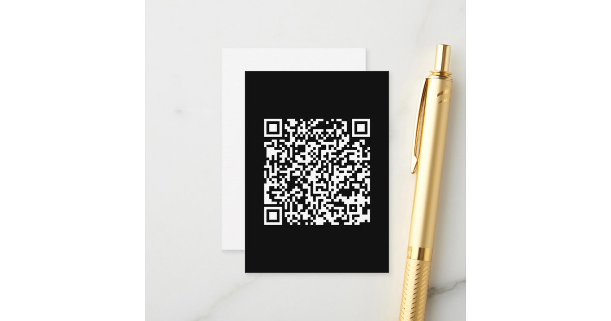 Url Card Instantly Created QR Code (by entering your URL) Enclosure Card | Zazzle