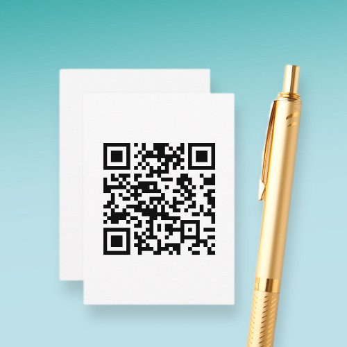 Instantly Created QR Code by entering your URL Enclosure Card
