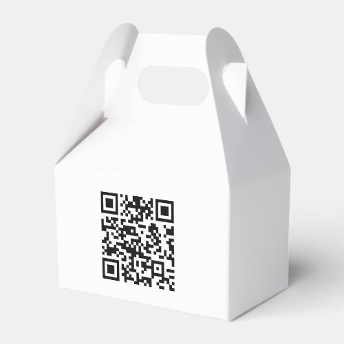 Instantly Created QR Code by entering your URL Favor Boxes