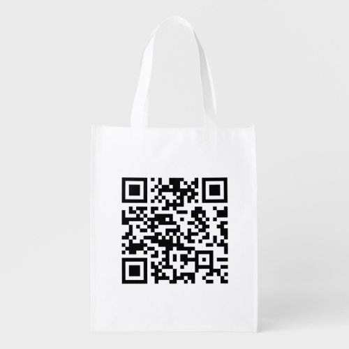 Instantly Created QR Code by entering your URL Grocery Bag