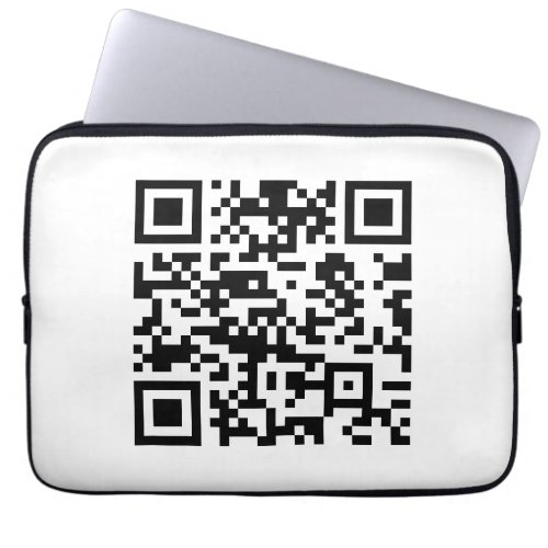 Instantly Created QR Code by entering your URL Laptop Sleeve