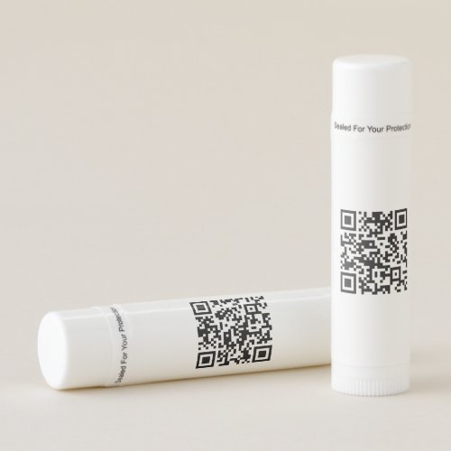 Instantly Created QR Code by entering your URL Lip Balm