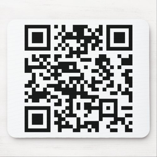 Instantly Created QR Code by entering your URL Mouse Pad