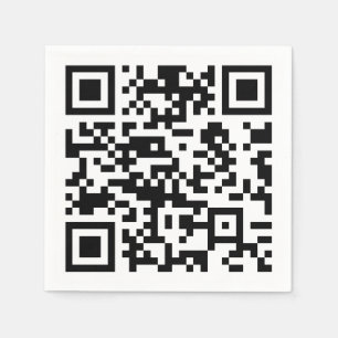 Instantly Created QR Code (by entering your URL) Napkins
