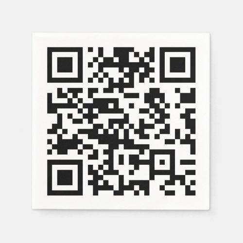 Instantly Created QR Code by entering your URL Napkins