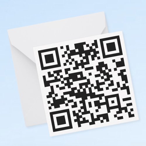 Instantly Created QR Code by entering your URL Note Card