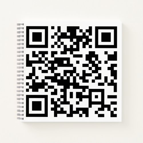 Instantly Created QR Code by entering your URL Notebook