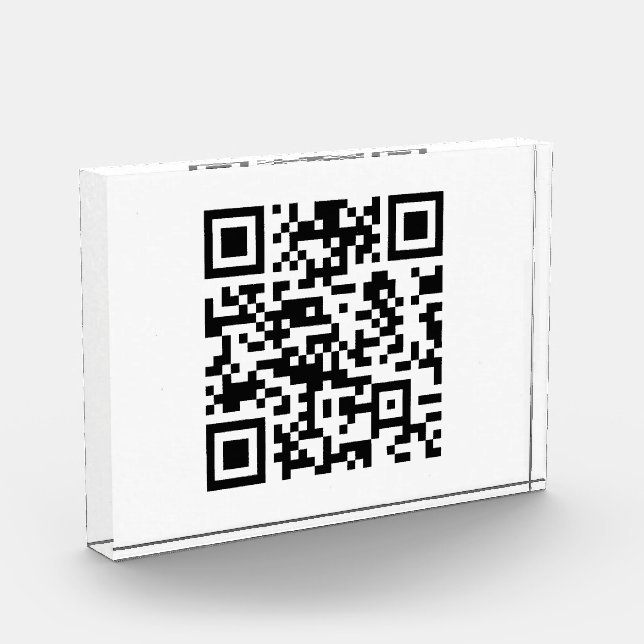 Instantly Created QR Code (by entering your URL) Photo Block (Left)