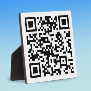 Instantly Created QR Code (by entering your URL) Plaque