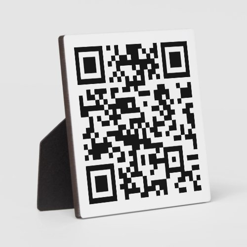 Instantly Created QR Code by entering your URL Plaque