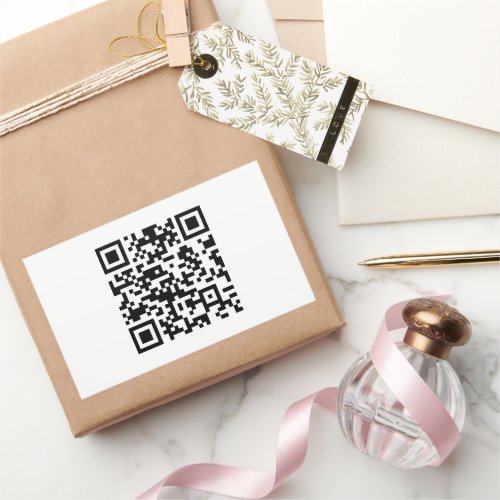 Instantly Created QR Code by entering your URL Rectangular Sticker