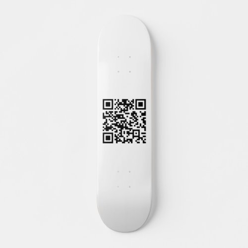 Instantly Created QR Code by entering your URL Skateboard