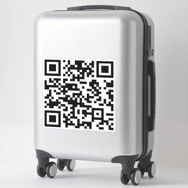 Instantly Created QR Code (by entering your URL) Sticker (Suitcase)