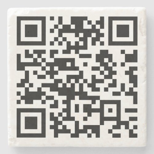 Instantly Created QR Code by entering your URL Stone Coaster