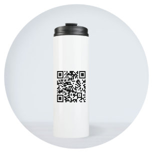 Instantly Created QR Code (by entering your URL) Thermal Tumbler