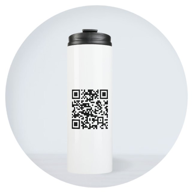 Instantly Created QR Code (by entering your URL) Thermal Tumbler (Creator Uploaded)