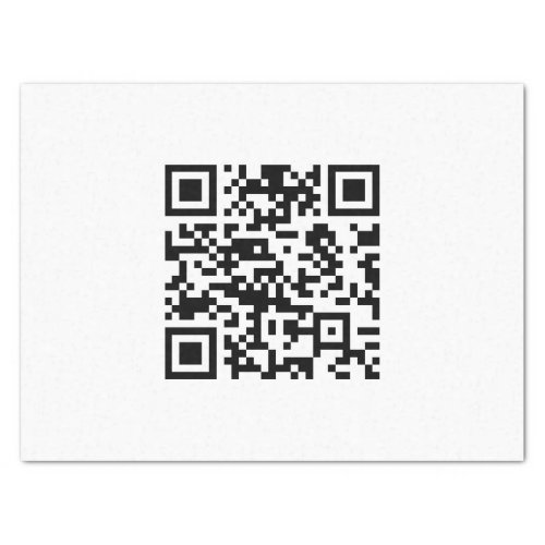 Instantly Created QR Code by entering your URL Tissue Paper