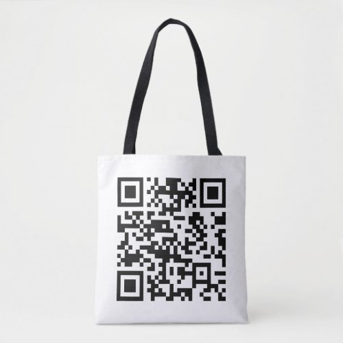Instantly Created QR Code by entering your URL Tote Bag