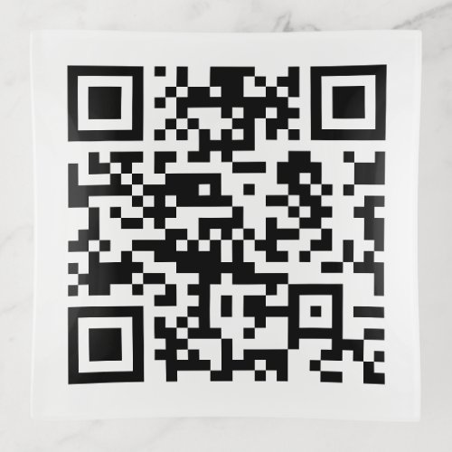 Instantly Created QR Code by entering your URL Trinket Tray