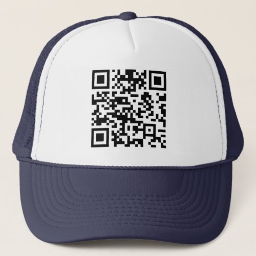 Instantly Created QR Code by entering your URL Trucker Hat