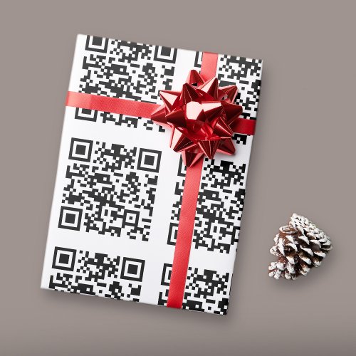 Instantly Created QR Code by entering your URL Wrapping Paper