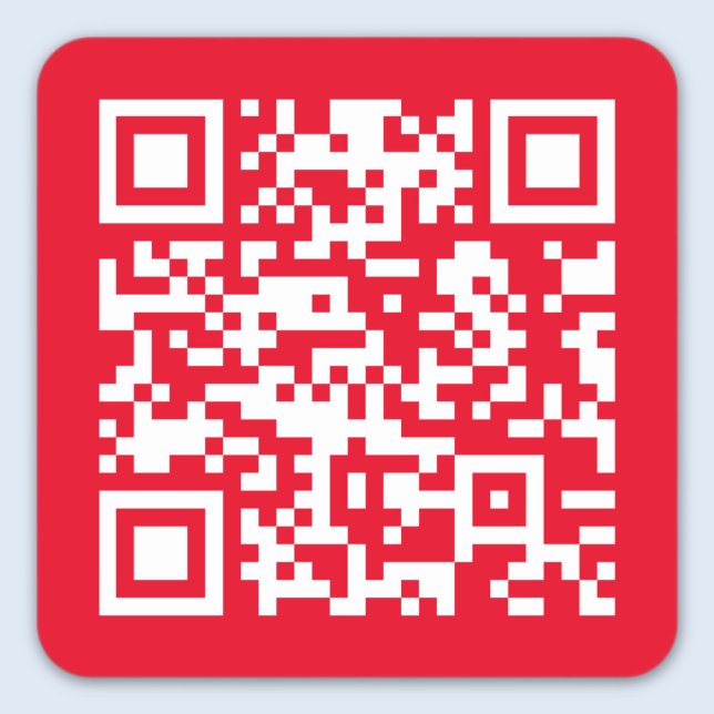INSTANTLY GENERATE QR Code with any website Square Sticker (Creator Uploaded)