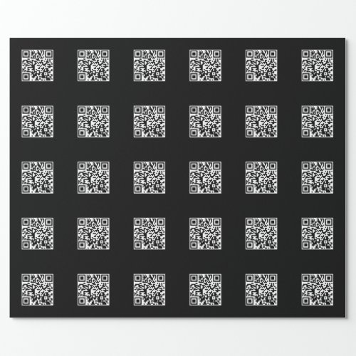 Instantly Make a QR Code wTiled Pattern Wrapping Paper