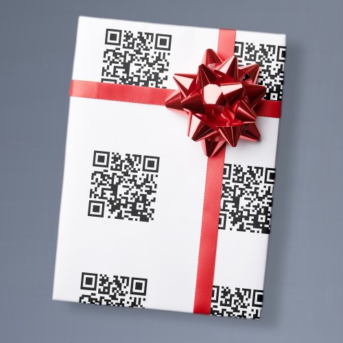 Instantly Make a QR Code wTiled Pattern Wrapping Paper