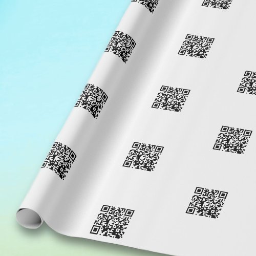 Instantly Make QR Code wTiled Pattern Wrapping Paper