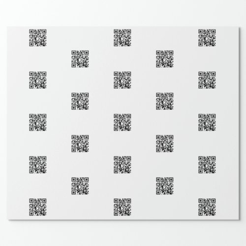 Instantly Make QR Code wTiled Pattern Wrapping Paper