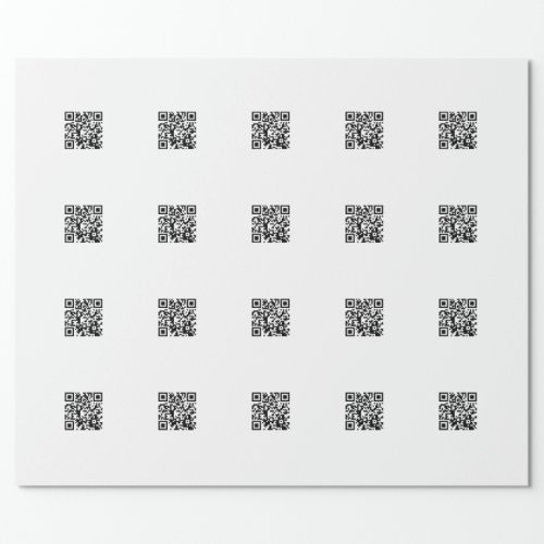 Instantly Make Your Own QR Code wTile Pattern Wrapping Paper