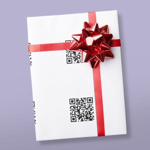 Instantly Make Your Own QR Code wTile Pattern Wrapping Paper