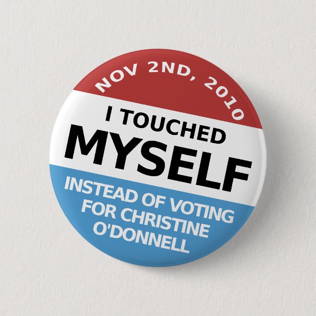 ...Instead Of Voting For Christine O'Donnell Pinback Button (Front)