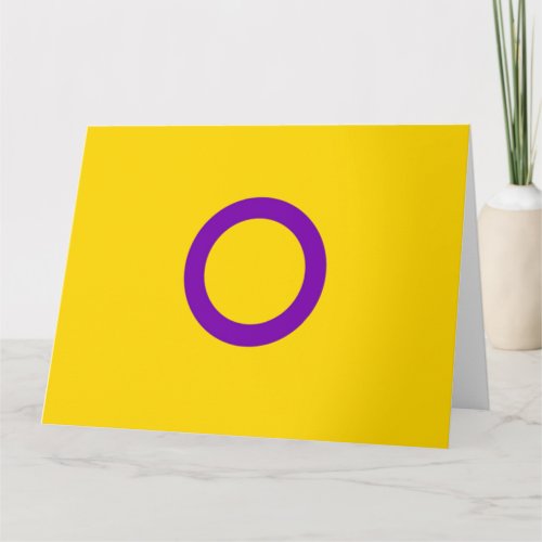 Instersex Flag Card