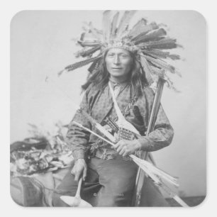 Instigator of Indian Revolt at Pine Square Sticker