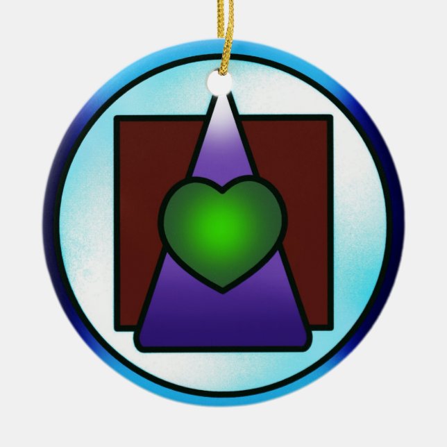 Institute of Divine Philosophical Science Ceramic Ornament (Front)