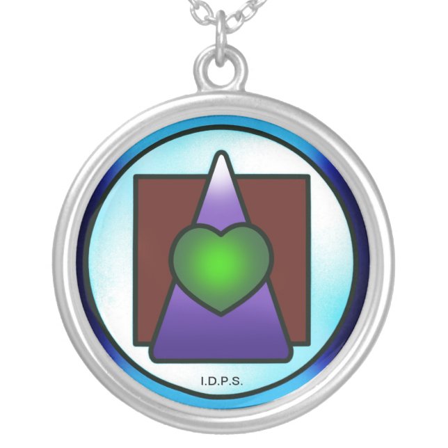 Institute of Divine Philosophical Science Silver Plated Necklace (Front)
