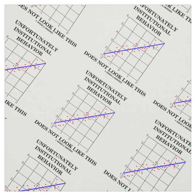 Institutional Behavior Does Not Look Like This Fabric (Swatch)